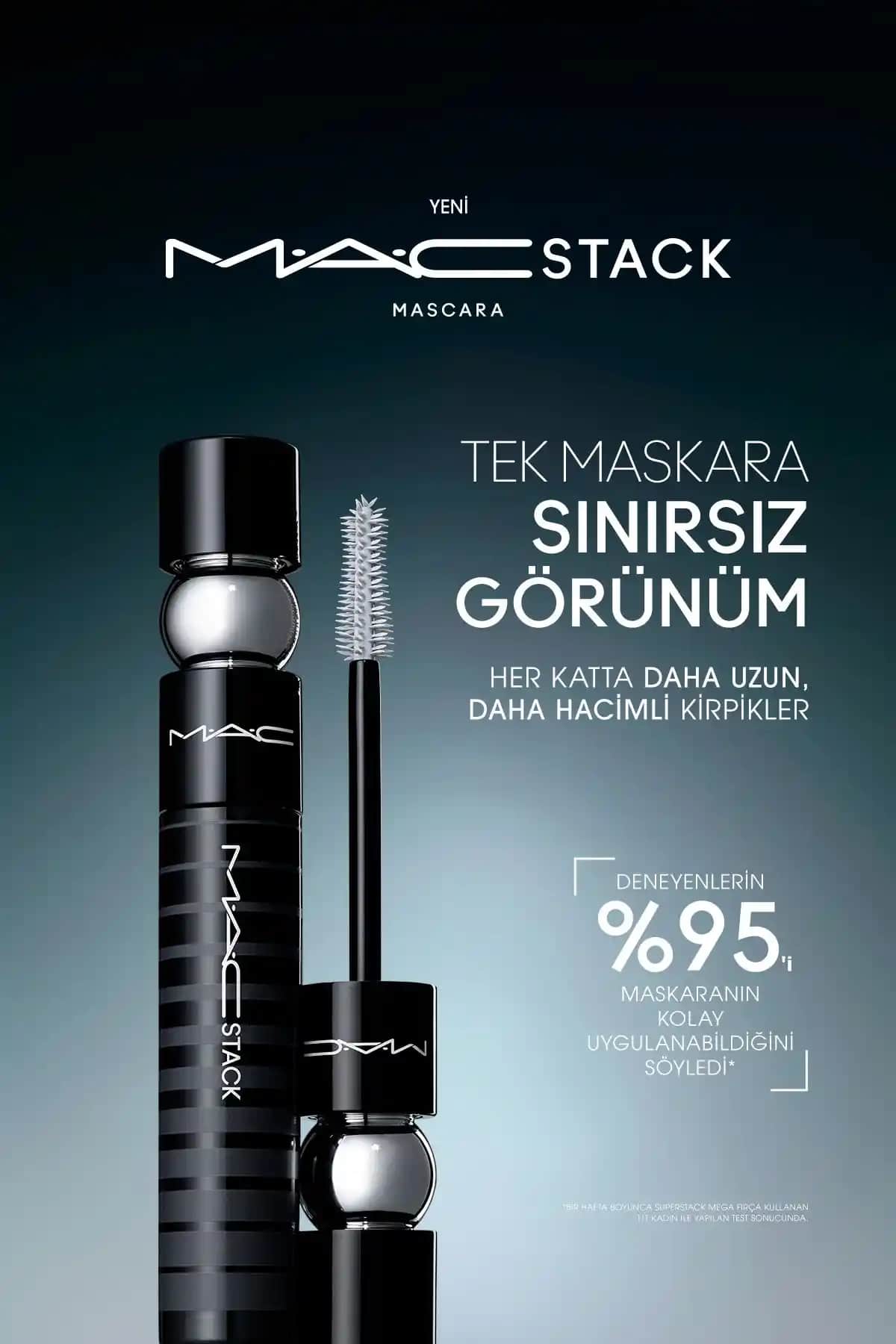 Mac Macstack Mikro Fırçalı Maskara 12 ml – Hacimli ve Uzun Kirpikler İçin Yenilikçi Seçenek