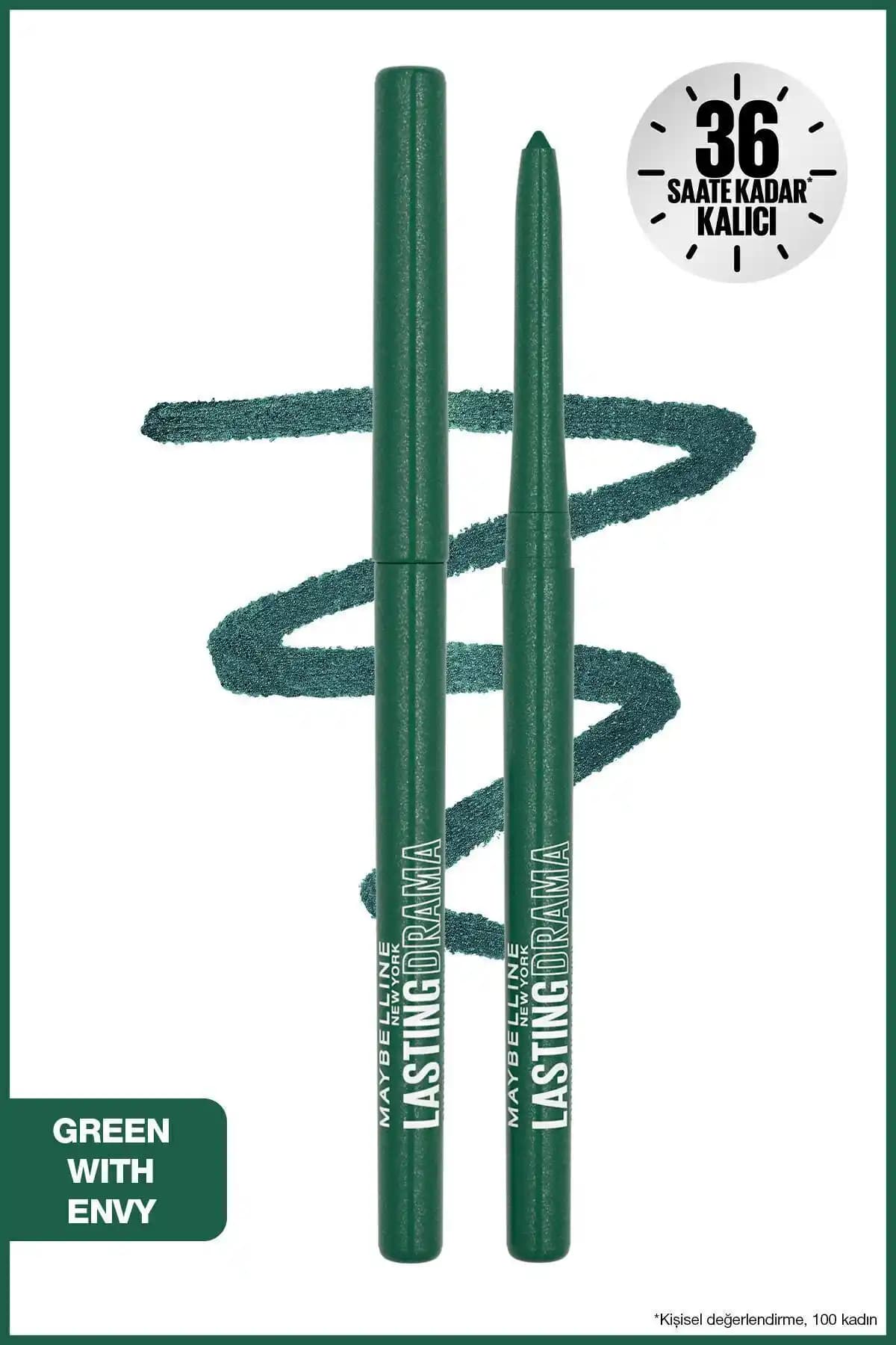 Maybelline Lasting Drama Otomatik Göz Kalemi Karşılaştırması Yeşil ve Mavi Renkler