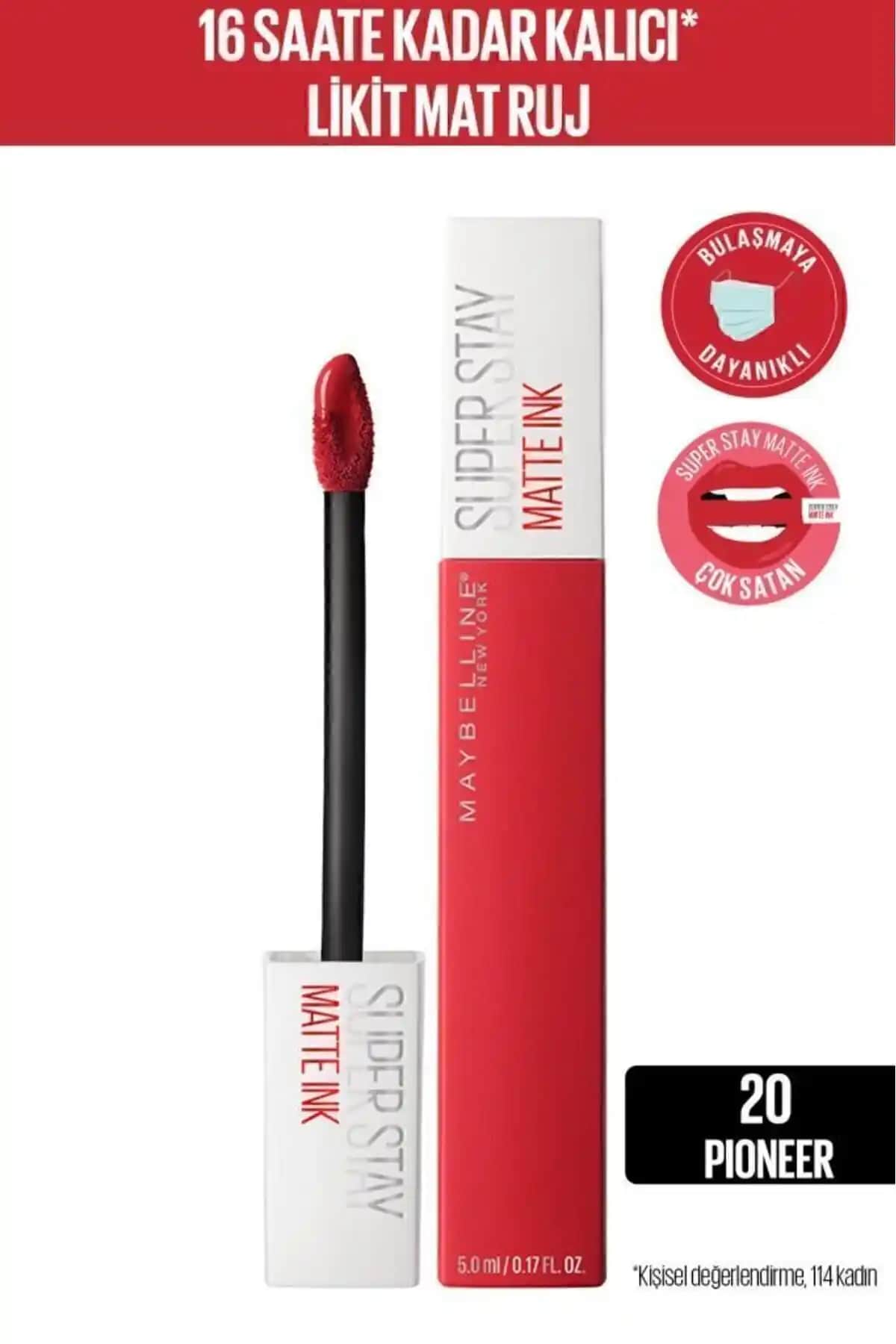 Maybelline New York Super Stay Matte Ink Kırmızı Likit Mat Ruj Ürün Özellikleri ve Kullanım Rehberi
