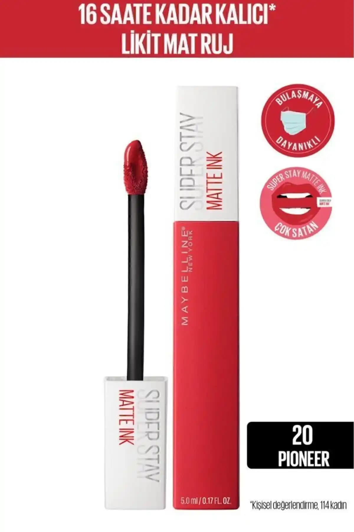 Maybelline New York Super Stay Matte Ink Kırmızı Likit Mat Ruj Ürün Özellikleri ve Kullanım Rehberi