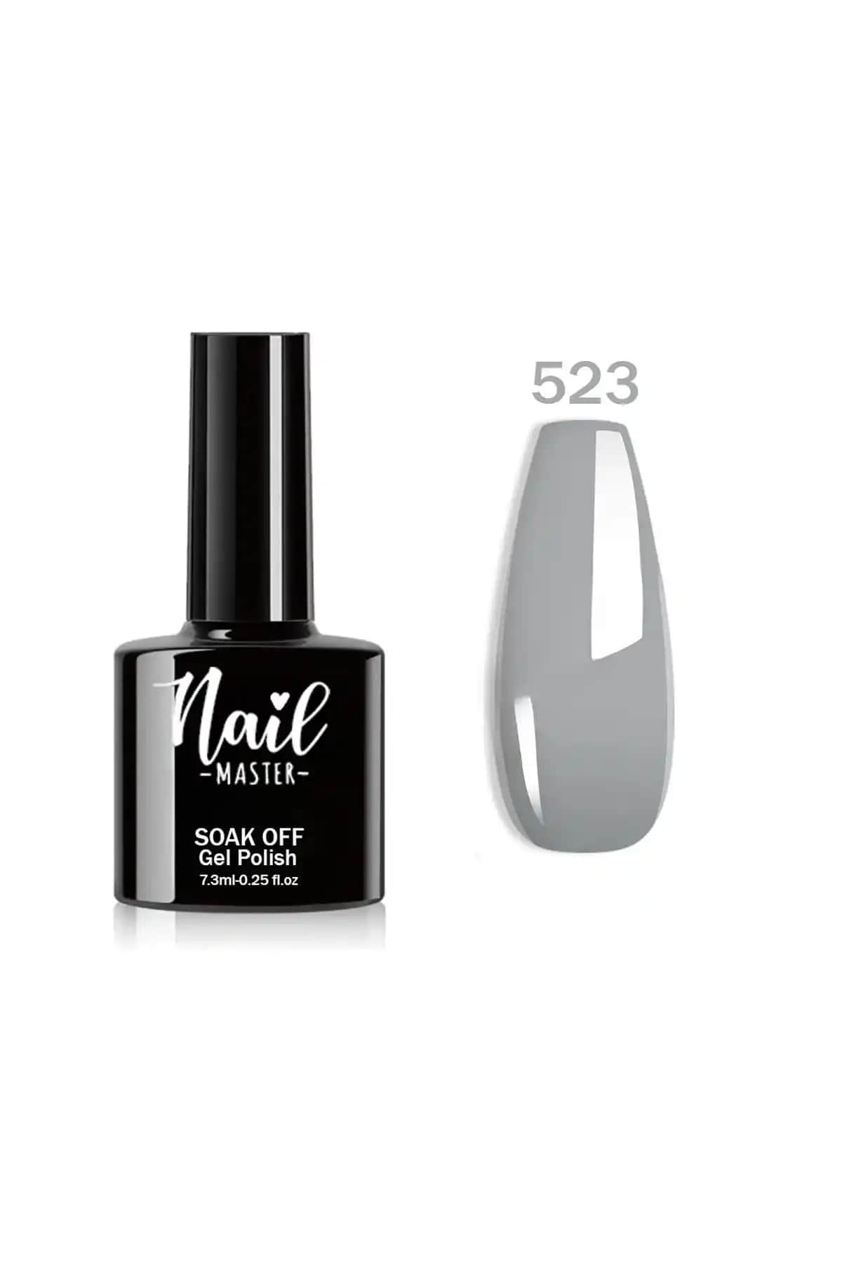 Nail Master M523 Kalıcı Oje Koyu Gri Renk ile Uzun Süreli Şıklık ve Dayanıklılık