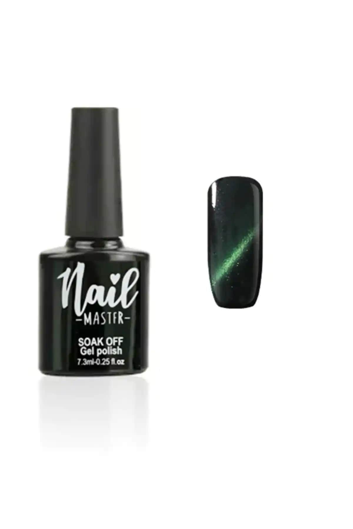 Nail Master M864 Kalıcı Oje 7,3ml Cat Eyes Lacivert Renkli Güçlü ve Parlak Manikür
