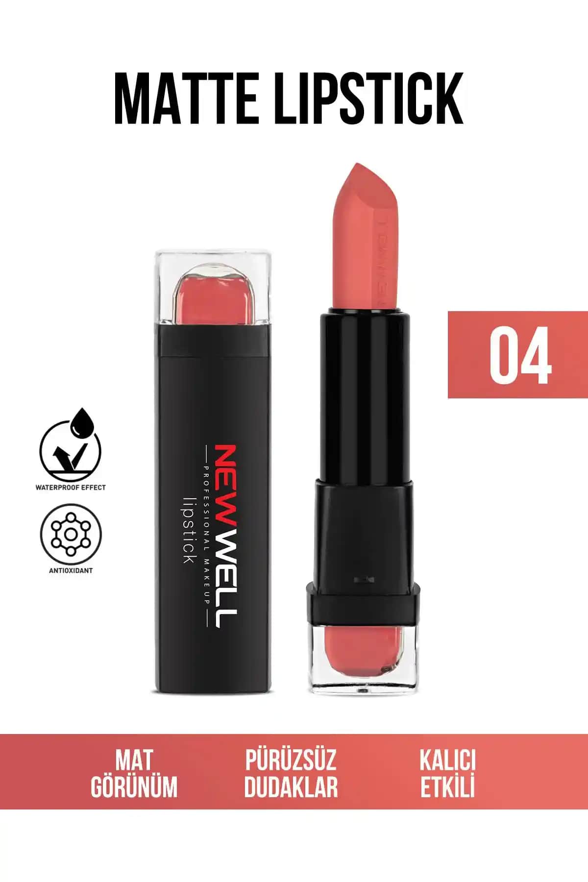 New Well Lipstick 04: Doğal ve Parlak Dudaklar İçin Modern Ruj Tavsiyesi