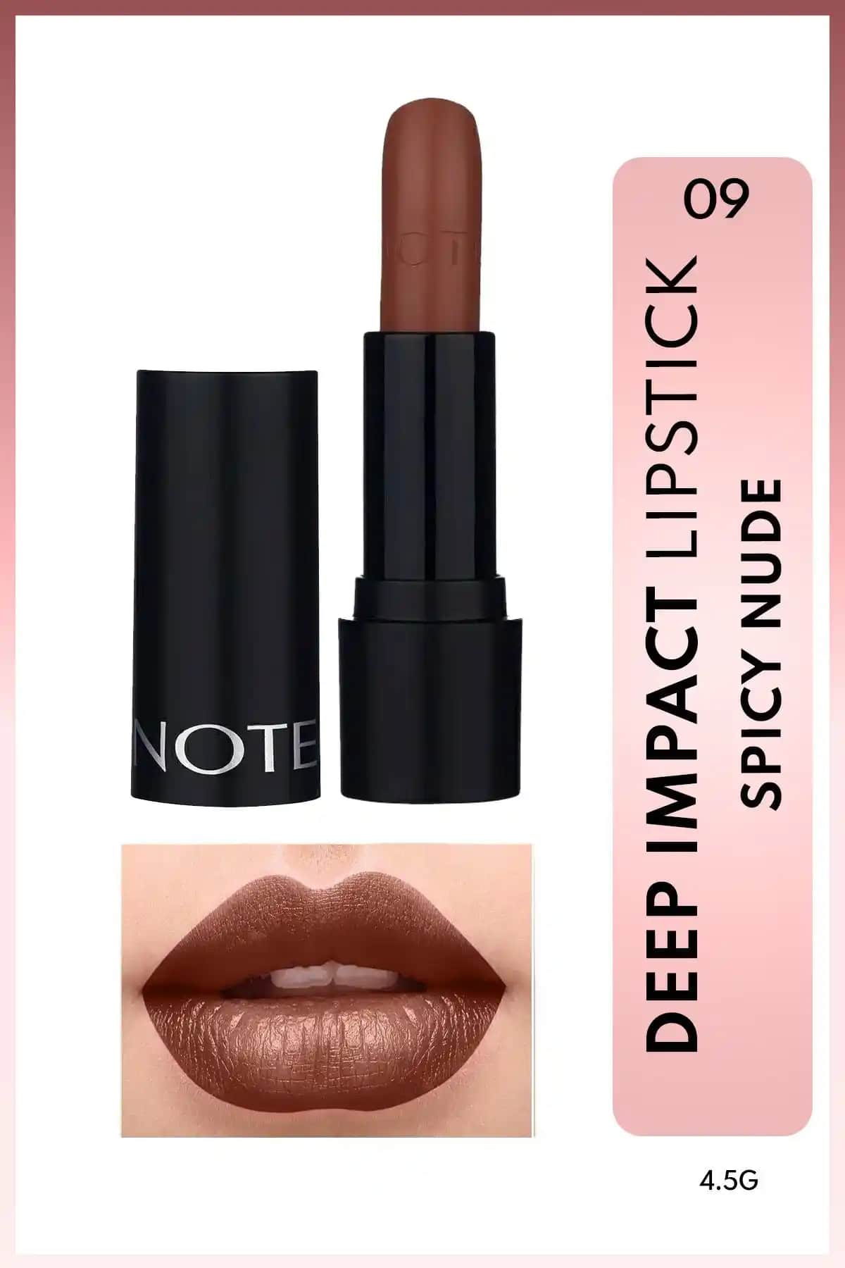 Note Cosmetics Deep Impact Lipstick: Doğal ve Şık Görünüm İçin Kaliteli Dudak Rujları