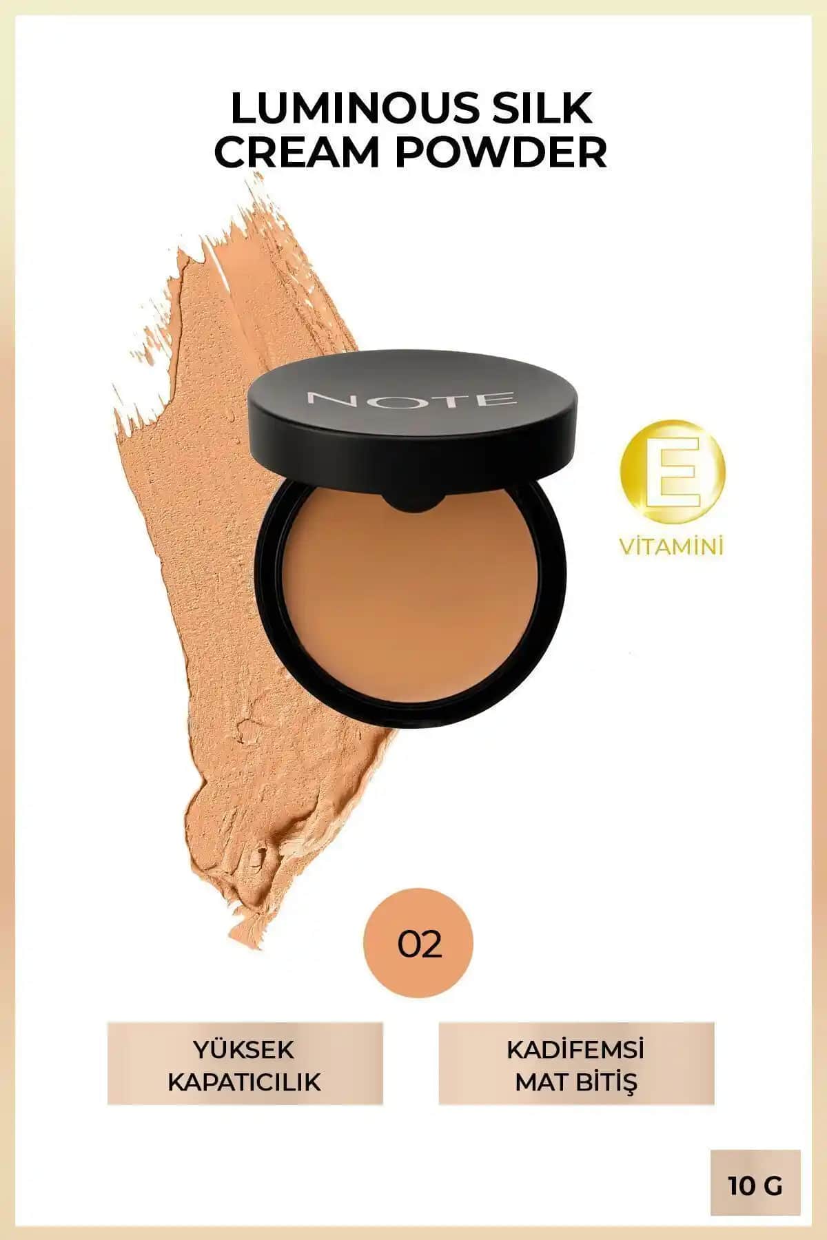 Note Cosmetics Luminous Silk Cream Powder Mat Bitişli Pudra Fondöten Özellikleri ve Kullanımı