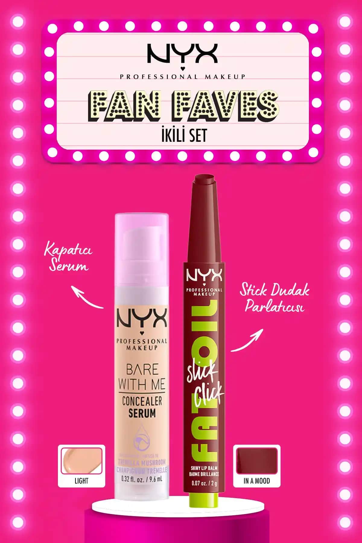 NYX Bare With Me Serum ve Can't Stop Won't Stop Kapatıcı Karşılaştırması