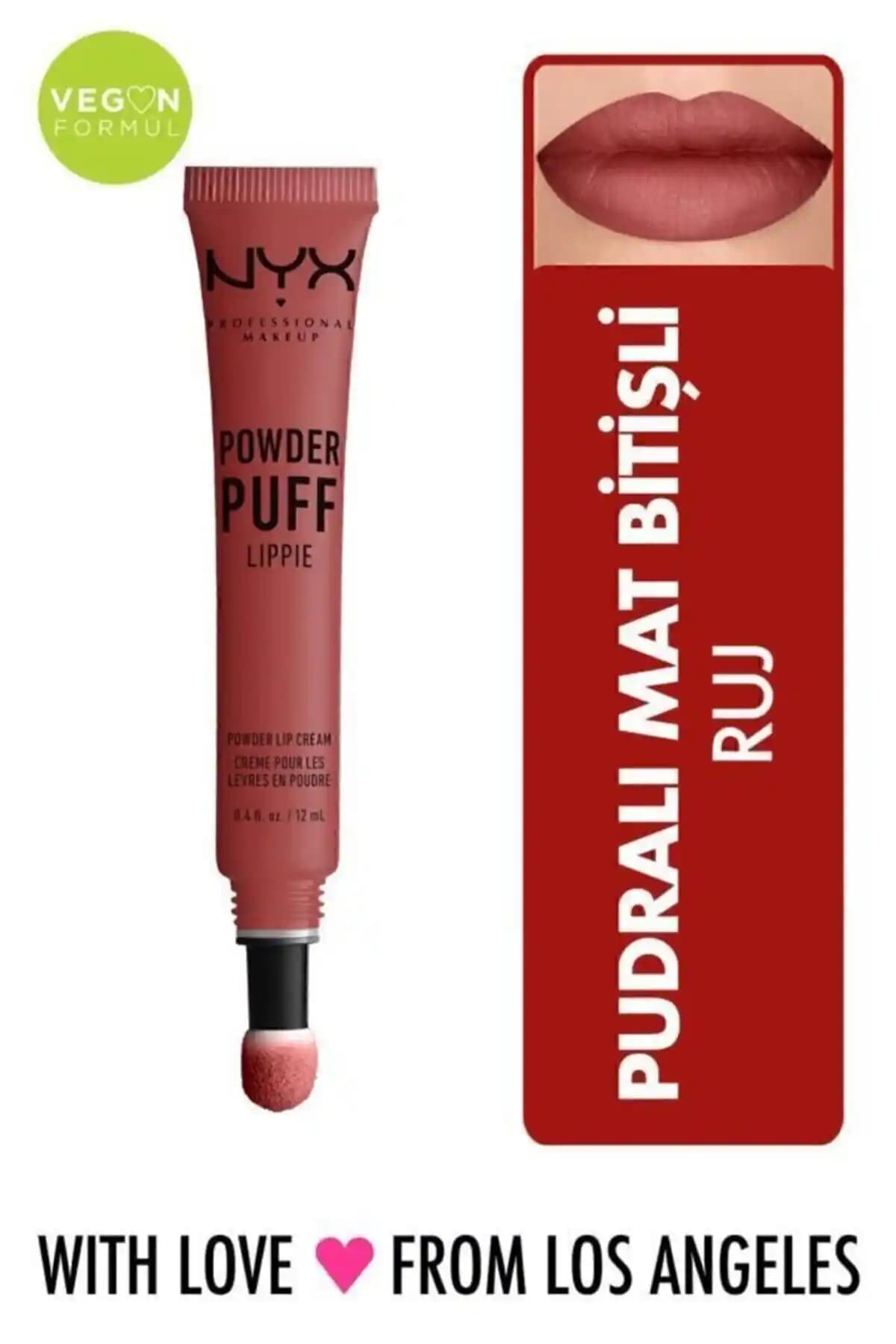 NYX Powder Puff Lippie Best Buds Ruj: Doğal ve Şık Dudaklar İçin Günlük Kullanım Favorisi