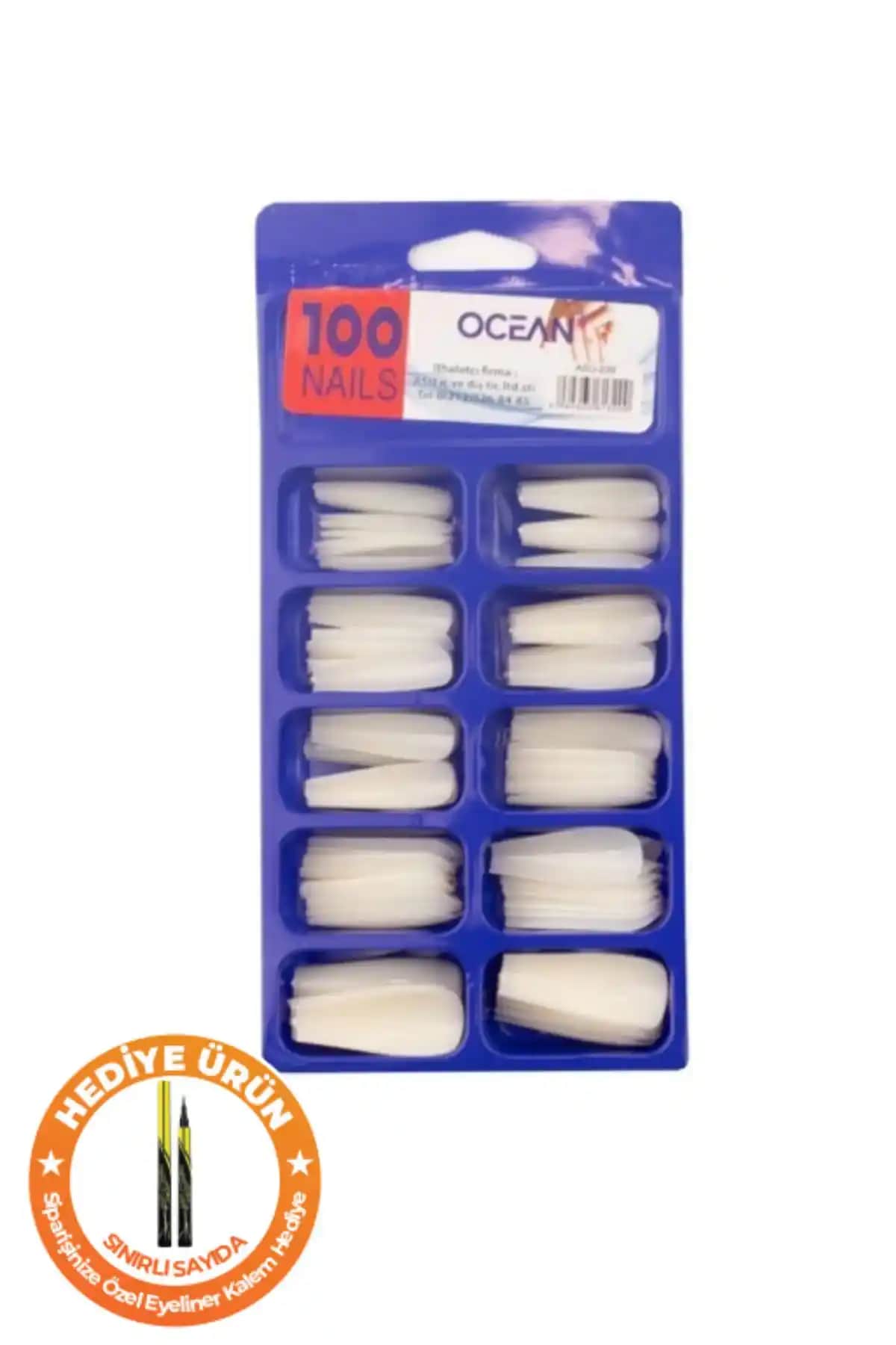 Ocean 100'lü Kutulu Balerin Protez Takma Tırnak Doğal Görünüm ve Kolay Uygulama İmkanı Sağlar