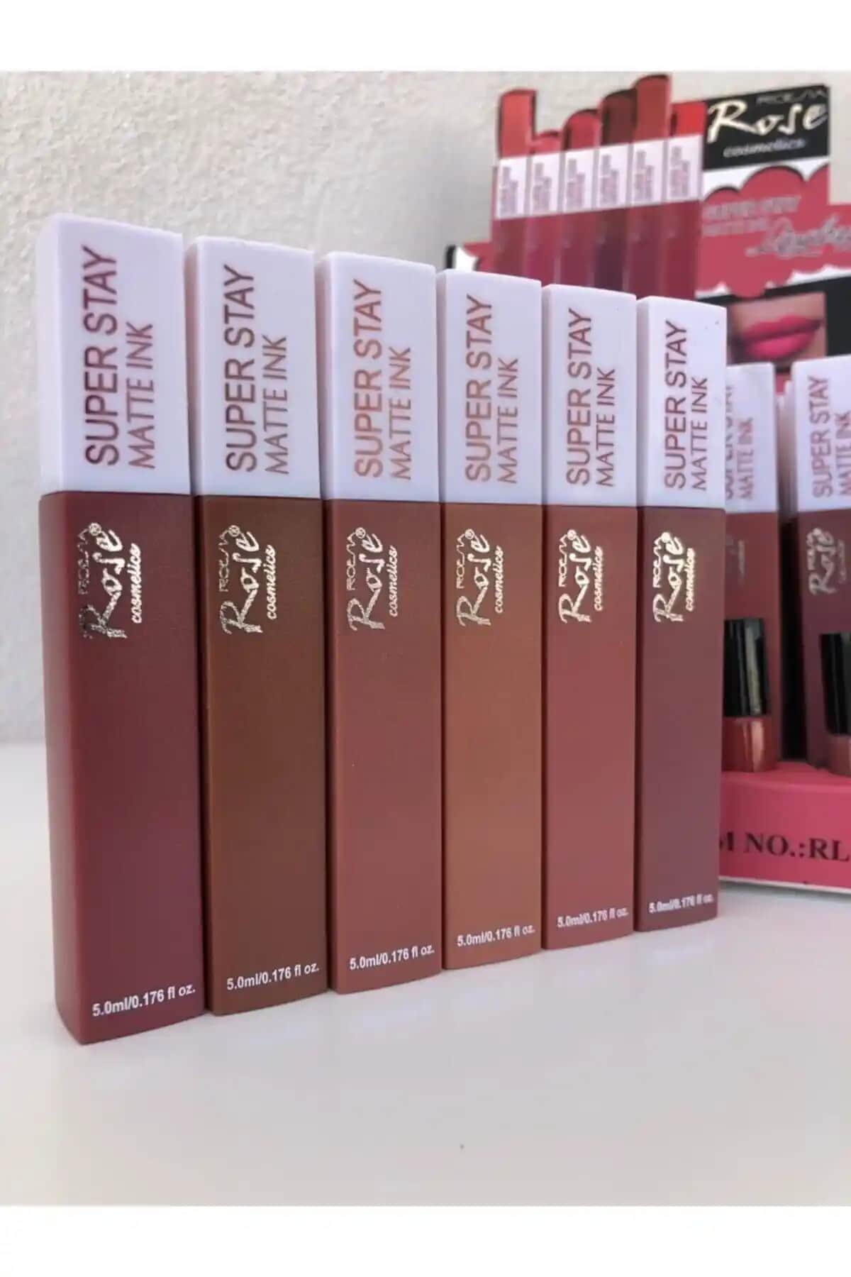 Roesıa Rose Superstay Kalıcı Ruj Seti 6'lı Turuncu Tonlar Modern Dudak Makyajı