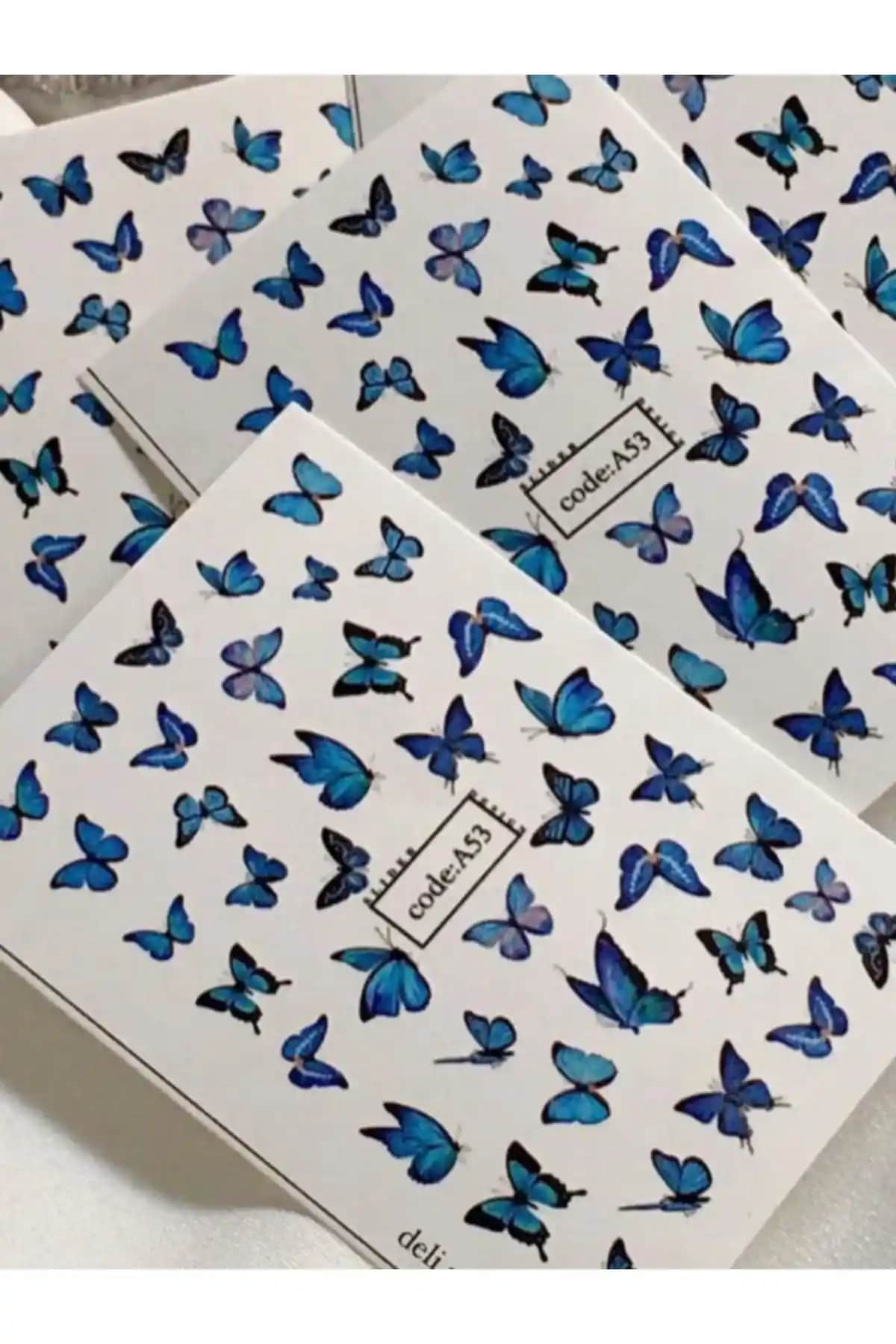 SCA KOZMETİK Mavi Kelebek Tırnak Dövmesi: Kolay Uygulama ve Şık Tasarım Özellikleri