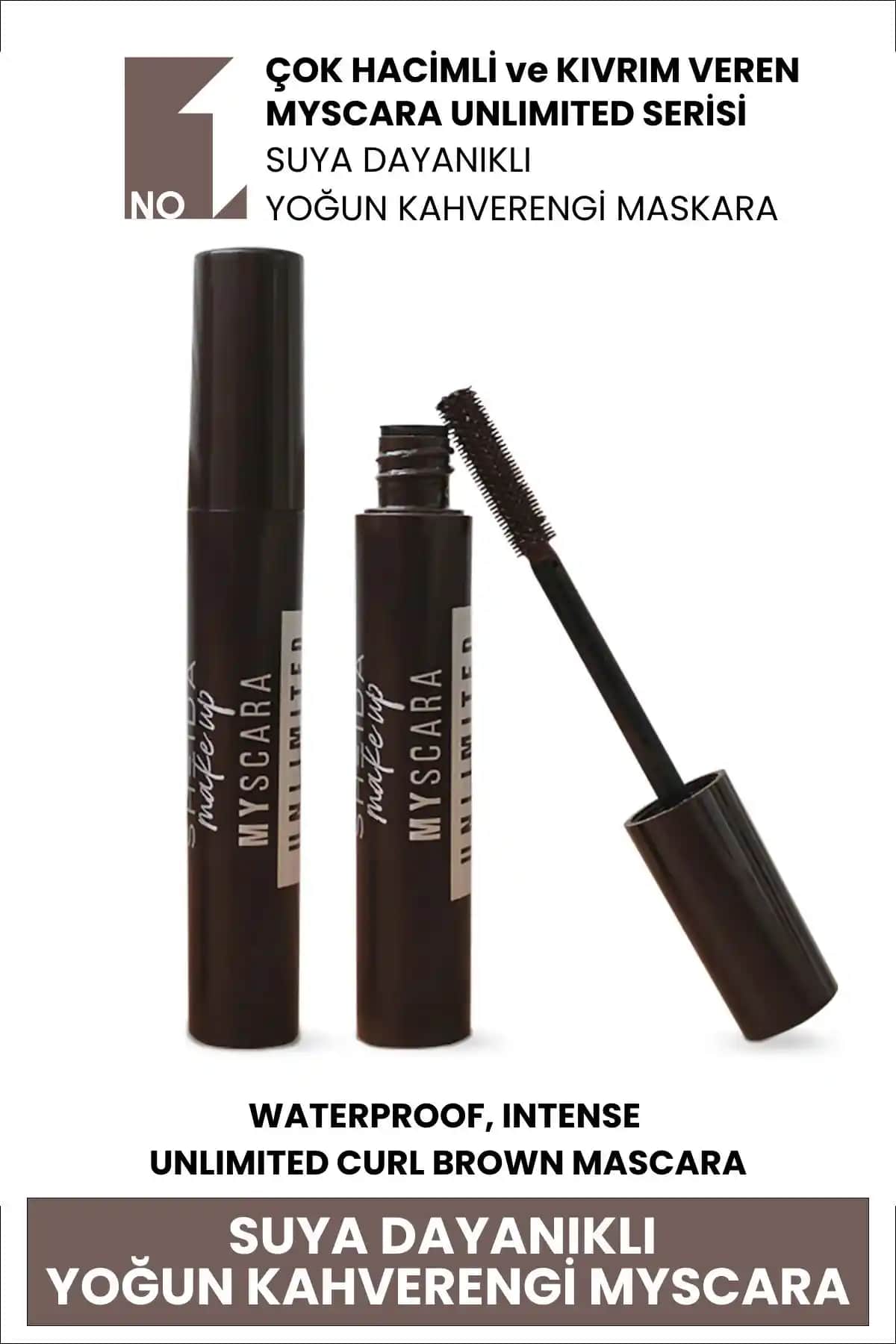 Sheida Doğal Formüllü Kahverengi Kirpik Maskarası: Uzun Görünüm ve Hacim Sağlayan Ürün