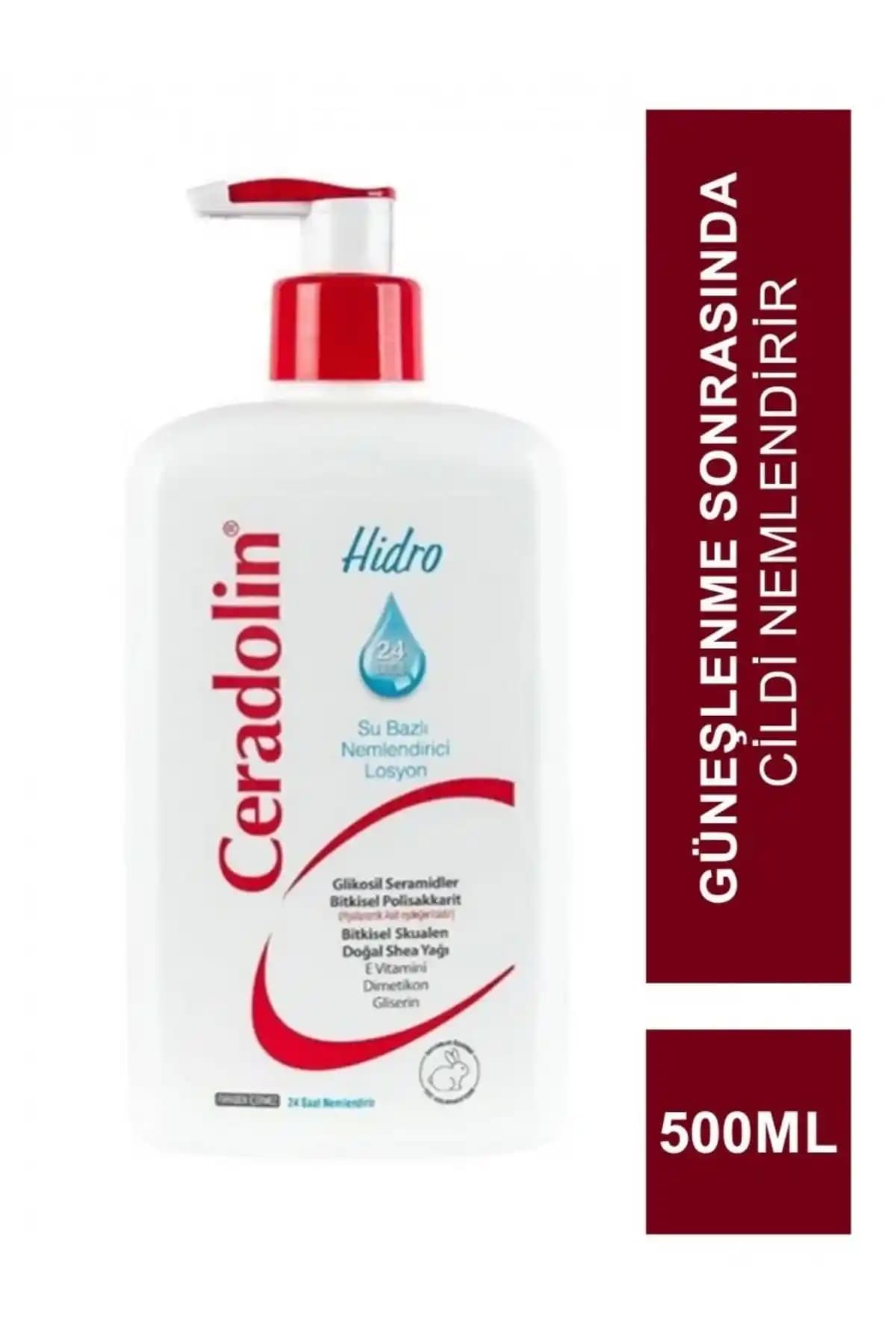 Ceradolin Hidro Su Bazlı Nemlendirici Losyon 500 ml: Cilt İçin Güçlü Nem Desteği ve Koruma