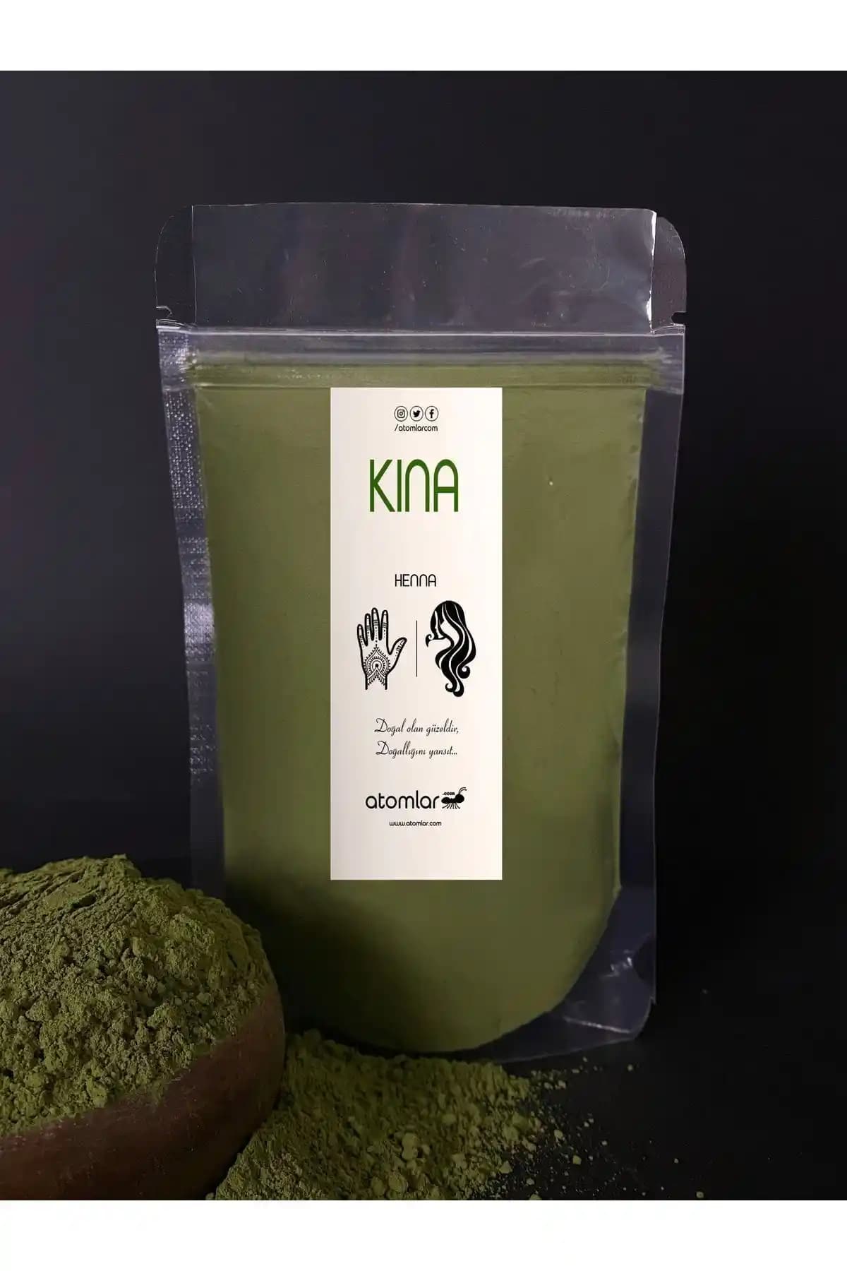 ATOMLAR Saf Kına: Doğanın Güvencesiyle Saçlarınıza Doğal Renkler Getirir