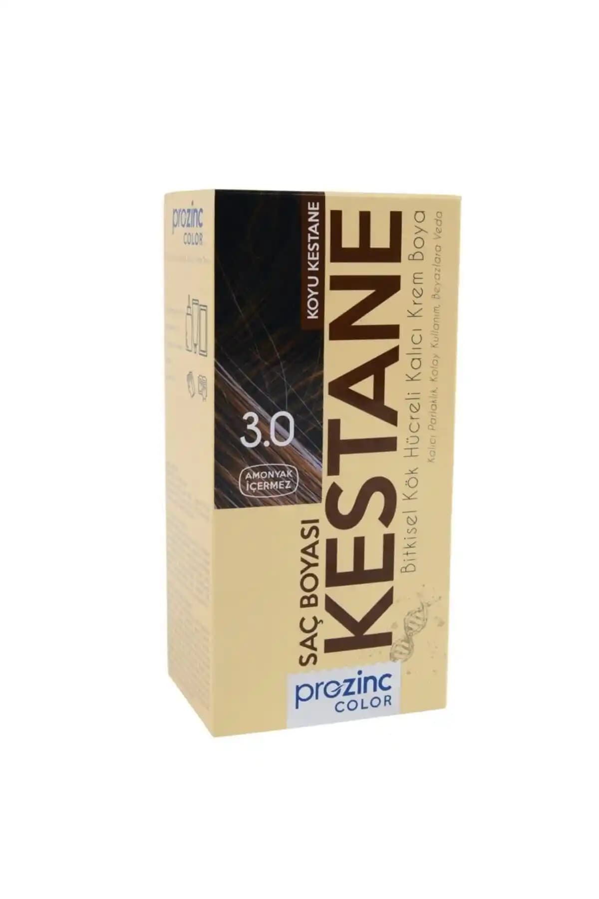 Prozinc Color 3.0 Kestane: Doğal Amonyaksız Kalıcı Saç Boyası ile Estetik Değişim