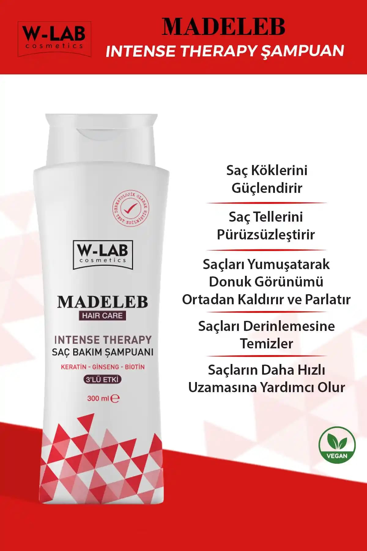 W-Lab Kozmetik Madeleb Intense Therapy Keratin Şampuanı İncelemesi ve Kullanıcı Yorumları