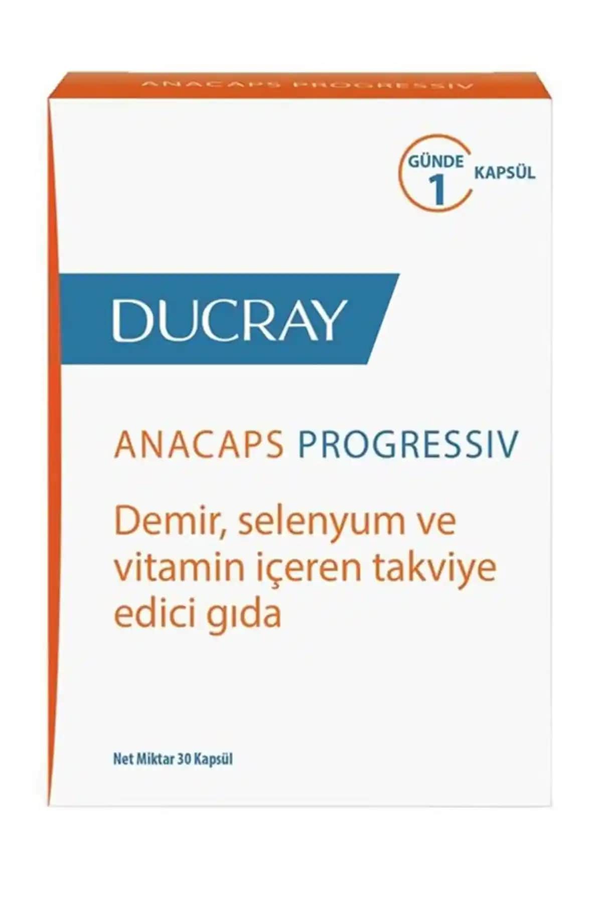 Ducray Anacaps Progressiv Saç Dökülmesine Karşı Güçlendirici Takviye Edici Gıda
