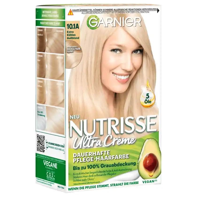 Garnier 10.1A Soğuk ve Buzlu Blond Saç Rengi ile Modern ve Şık Görünüm