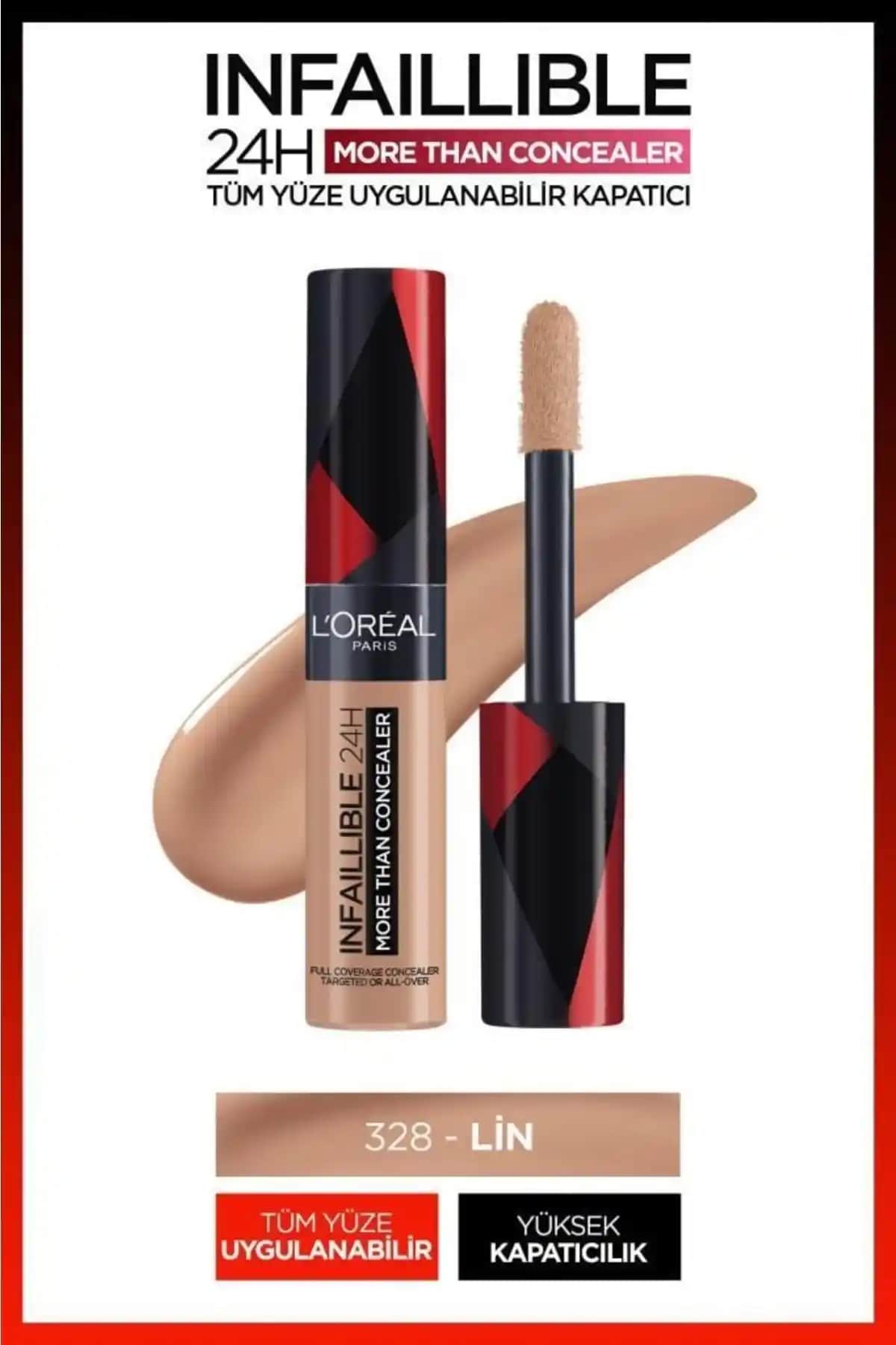 L'Oréal Infaillible 24H Kapatıcı 328 Lin: Uzun Süre Kalıcı ve Doğal Mat Makyaj İçin