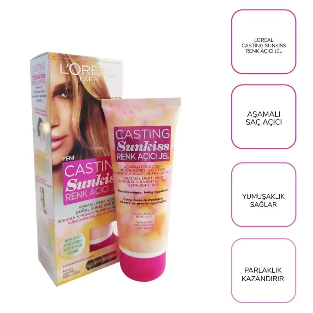 Loreal Casting Sunkiss Jel ile doğal ve parlak saçlara ulaşmanın pratik yolları