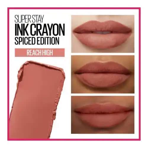 Maybelline Reach High Renkli Dudak Kalemi ve Rujları ile Uzun Süreli Güzellik