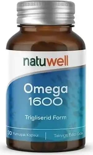 Natuwell Omega 1600: Yüksek EPA ve DHA İçeriğiyle Sağlık ve Güzellikte Güvenilir Destek