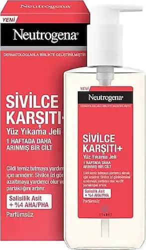 Neutrogena Sivilce Karşıtı Yüz Temizleme Jeli: Akneye Karşı Güçlü ve Klinik Etkili Temizlik Çözümü