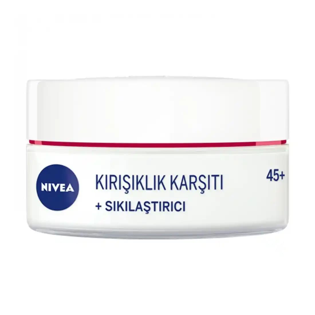 Nivea 45+ Kırışıklık Karşıtı ve Sıkılaştırıcı Yüz Kremi: Yaşa Uygun Cilt Bakım Çözümü