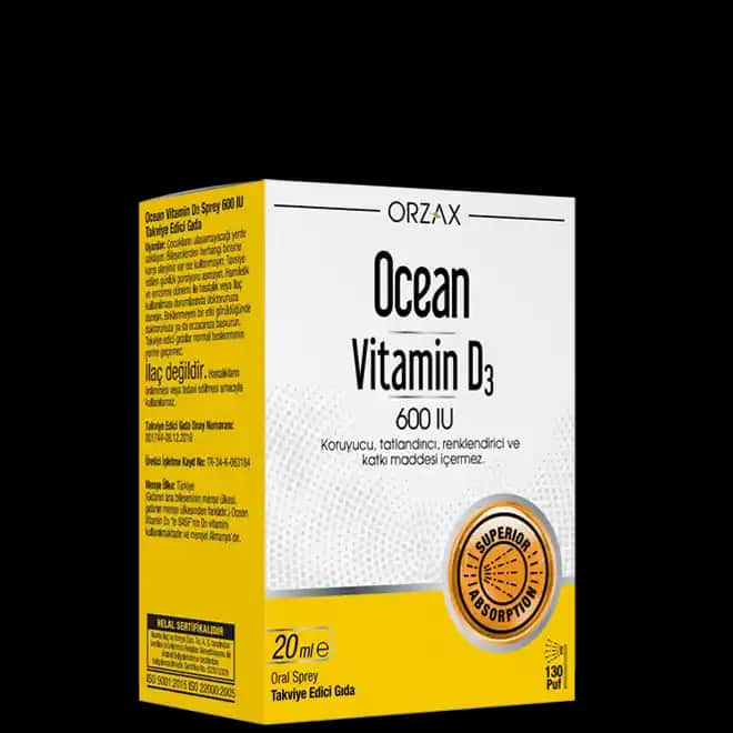 Ocean D Vitamini 600 IU ile Güzellik ve Sağlığı Destekleyen Takviye Ürünü
