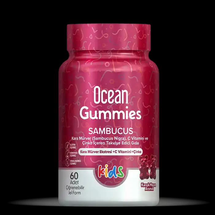 Ocean Gummies Sambucus ile Bağışıklık Güçlendirme ve Doğal Güzellik Destekleri