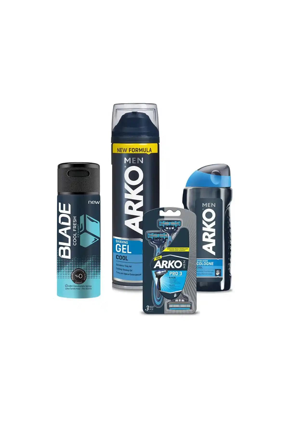 Blade Arko Men Tıraş Seti ve Cool Fresh Deodorant: Erkekler için Konforlu Tıraş Deneyimi