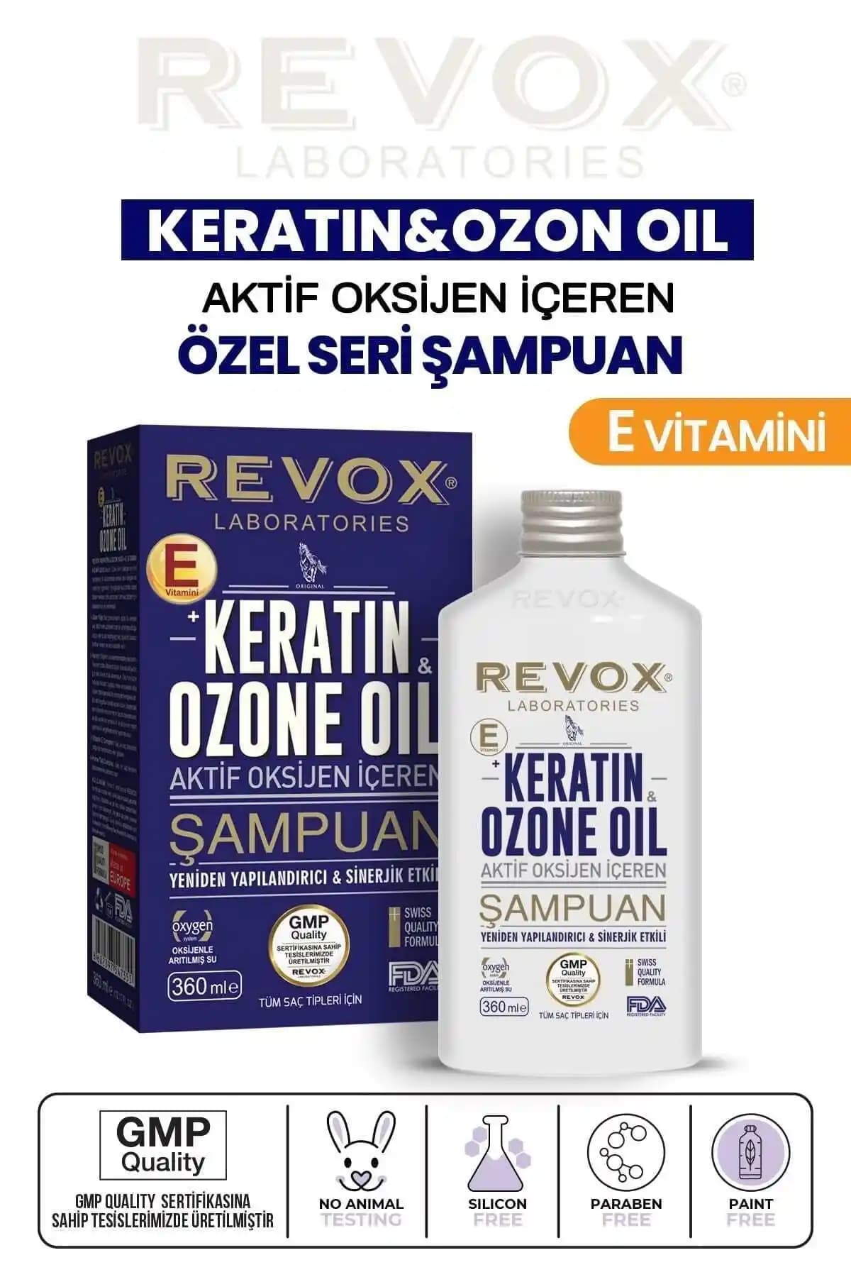 Revox Keratin & Ozon Oil: Saçlarına Doğal Bakım Sunan Yeniden Yapılandırıcı Şampuan