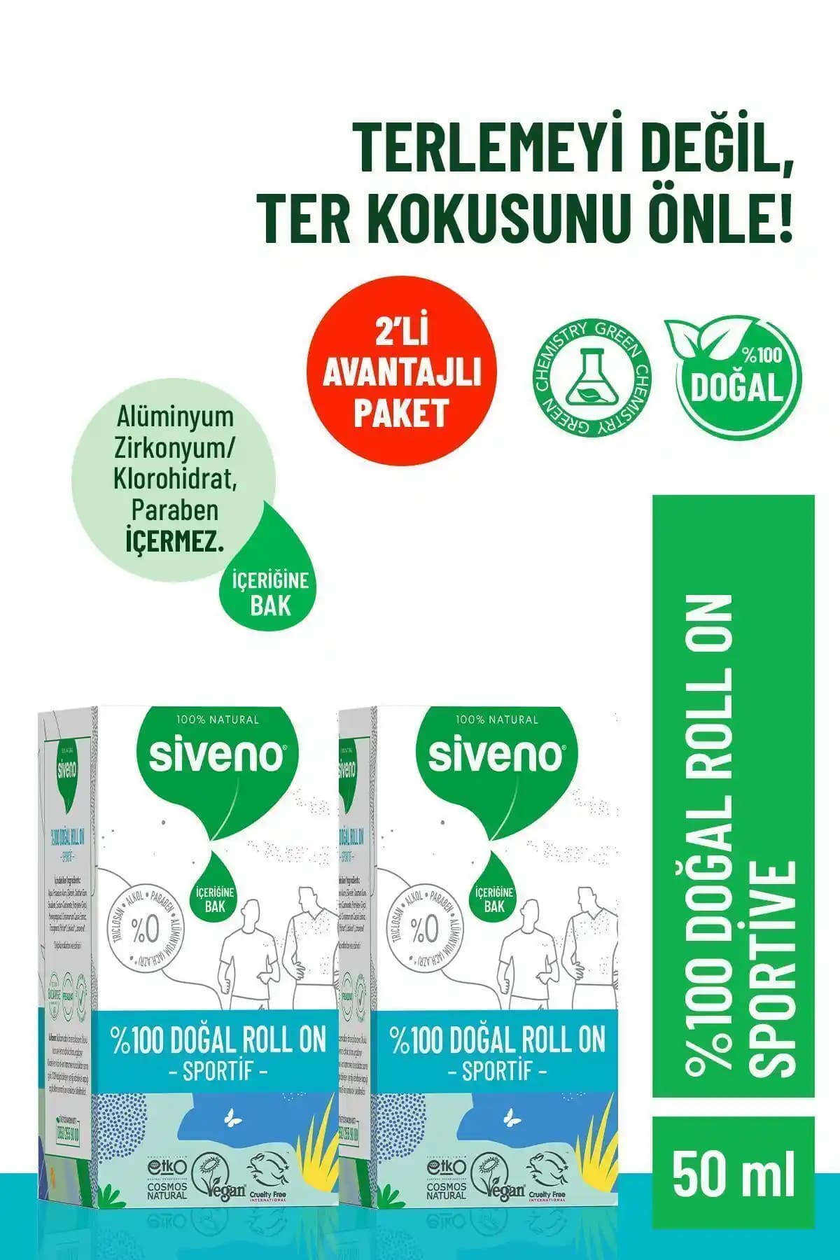 Siveno %100 Doğal Roll-On Sporcu Deodorantın Özellikleri ve Kullanıcı Yorumları