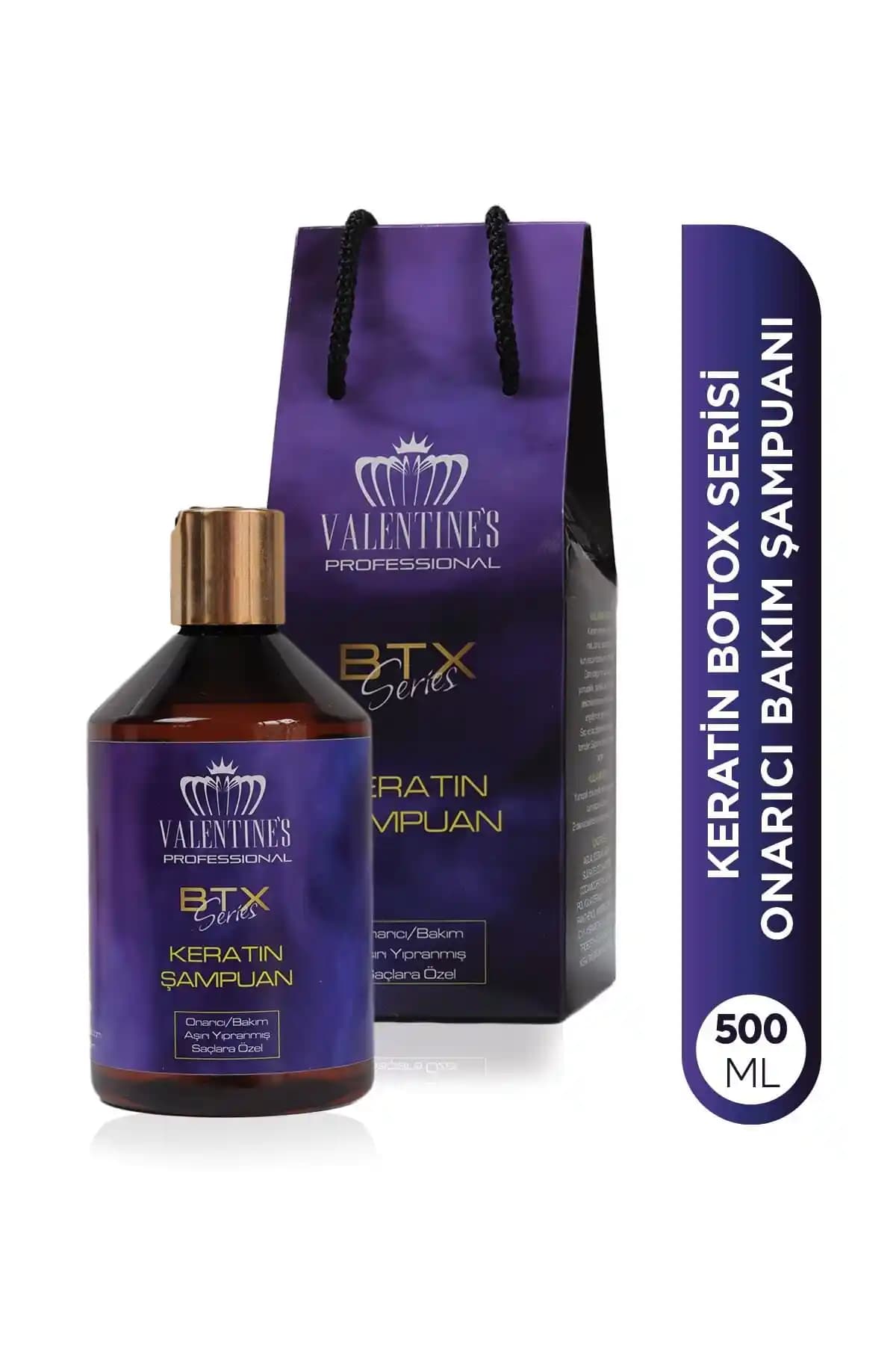 Valentines Professional Keratin Botox Şampuanı ile Saç Onarımı Sağlayın