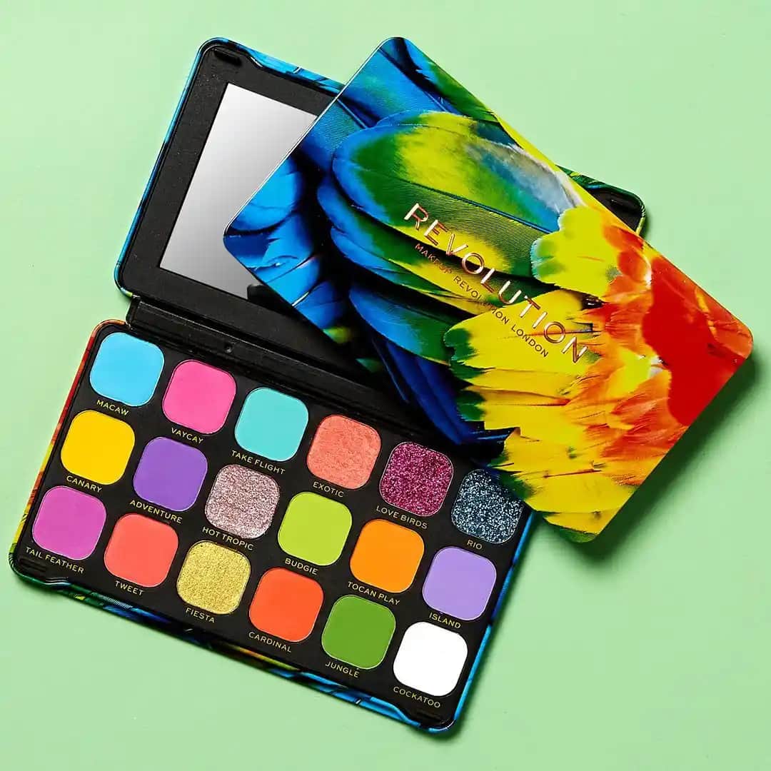 Makeup Revolution Bird of Paradise Paleti ile Renkli ve Yaratıcı Göz Makyajları