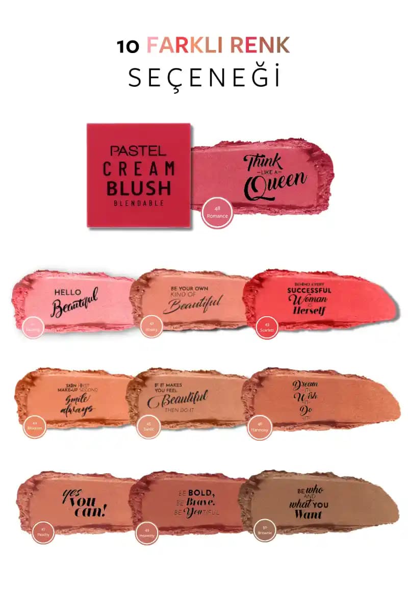 Pastel Allık 48 Romance: Doğal ve Taze Görünüm İçin Mükemmel Seçenek