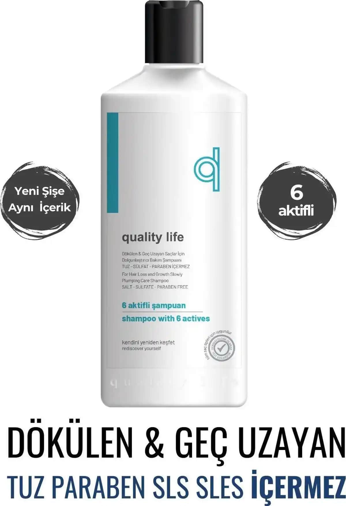 QL 6 Aktifli Hızlı Saç Uzatma Şampuanı: Doğal ve Güçlü Saç Bakımı İçin Uygun Çözüm