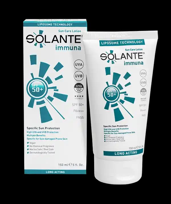 Solante Immuna SPF 50+ Hassas Ciltler İçin Güçlü ve Güvenilir Güneş Koruyucu Ürün