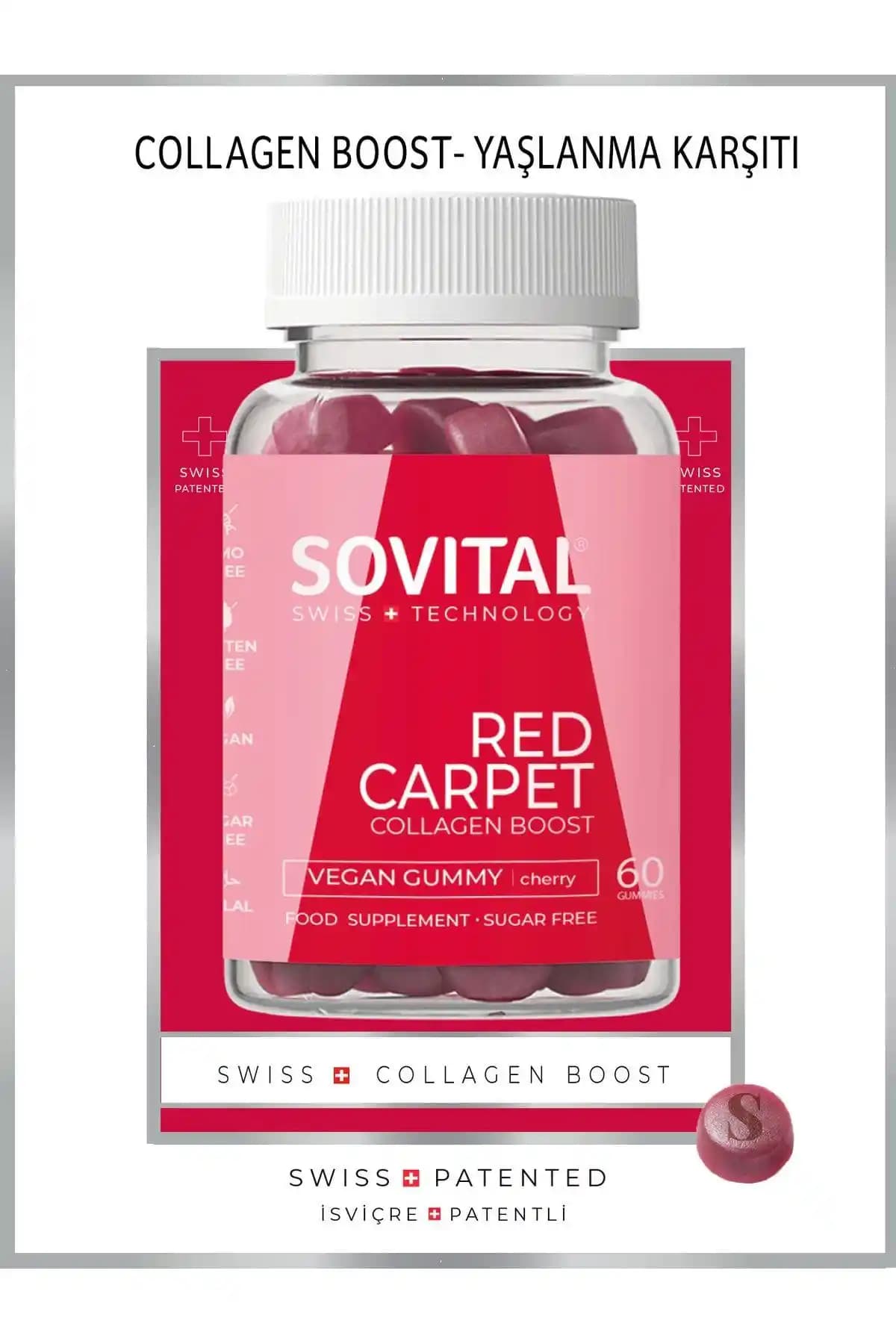 Sovital Red Carpet: Doğal ve Etkili Anti-Aging Cilt Yenileme Takviyesi