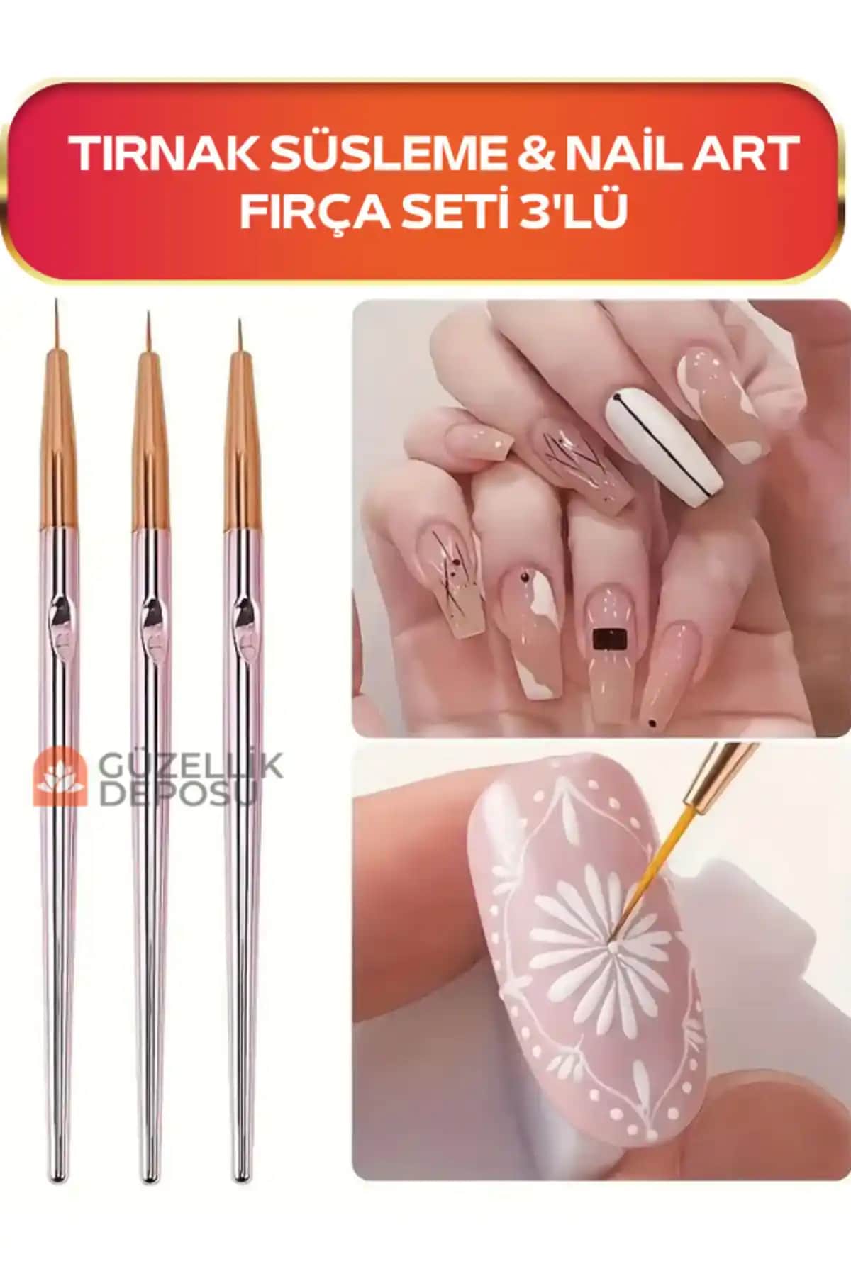 Tırnak Süsleme Fırçası ile Profesyonel ve Yaratıcı Nail Art Tasarımları