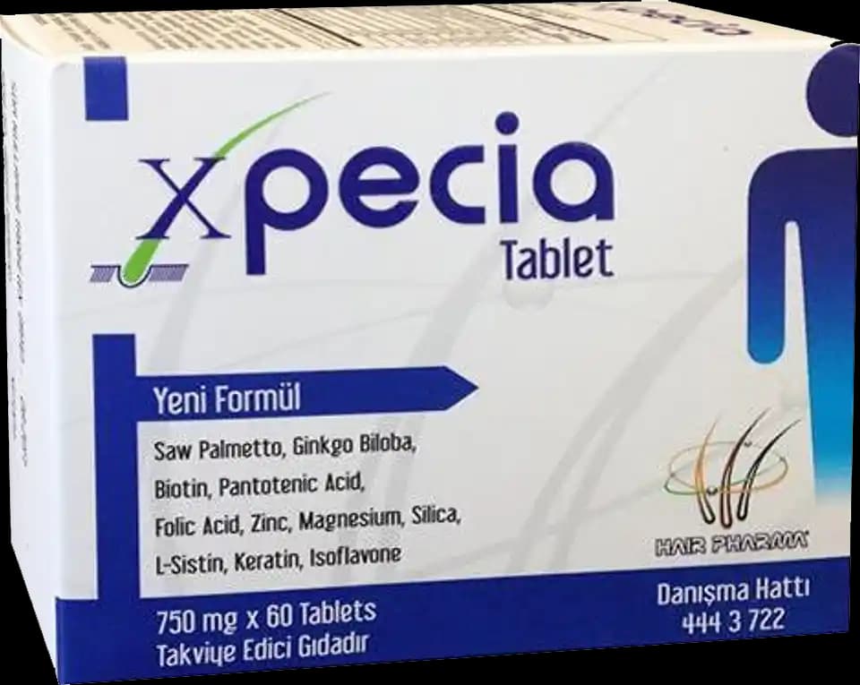 Xpecia tablet içeriği ve saç sağlığına etkileri hakkında kapsamlı bilgi