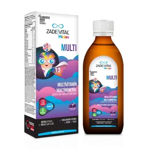 Zade Vital Miniza Multi: Cilt Sağlığı ve Genel İyi Hali Destekleyen Multivitamin