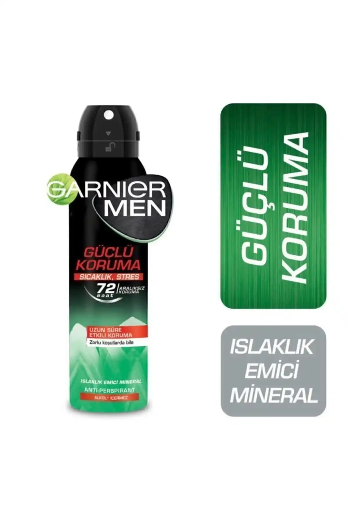Garnier Men Güçlü Koruma Aerosol Deodorant: Doğal İçerik ve Kalıcı Ferahlık