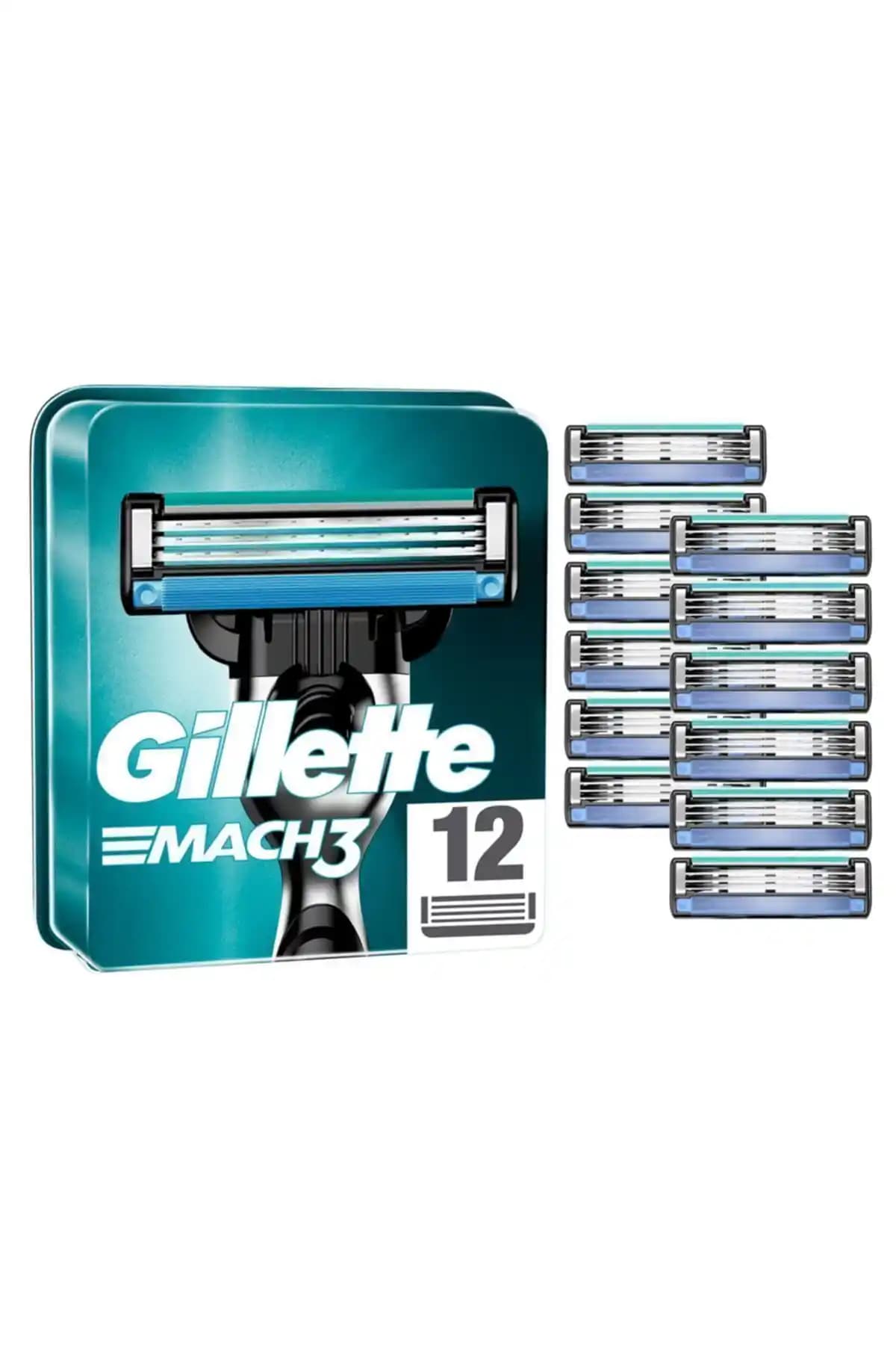 Gillette Mach3 Yedek Tıraş Bıçağı 12'li Set: Konfor ve Kaliteyle Gelen Tıraş Deneyimi