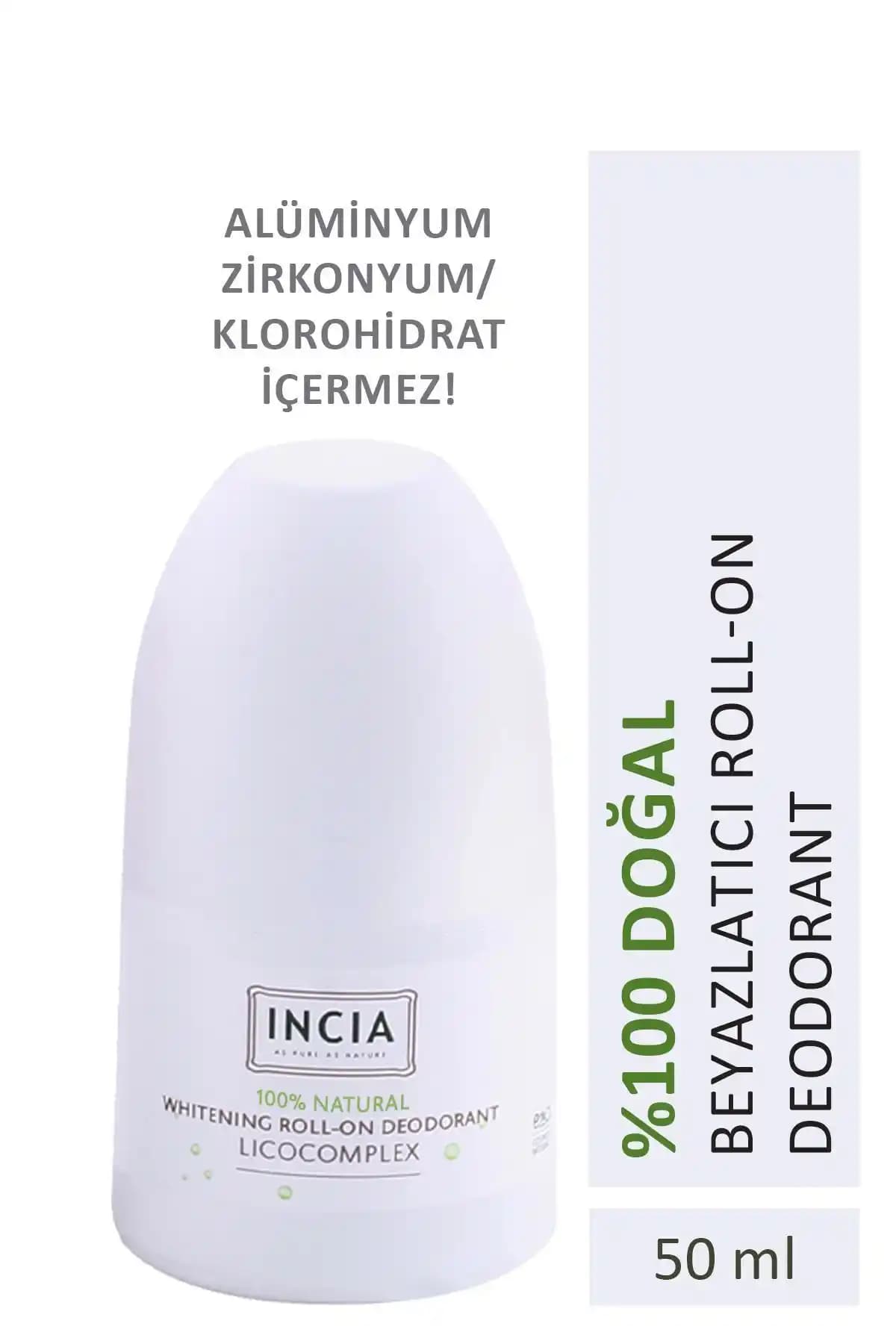 INCIA %100 Doğal Roll On Deodorant ile Ter Kokusu ve Beyazlatma Avantajları