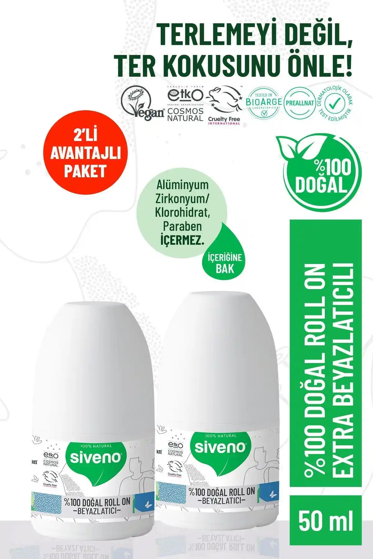 Siveno %100 Doğal Roll-On Beyazlatıcı Etkili Deodorant İncelemesi ve Kullanımı