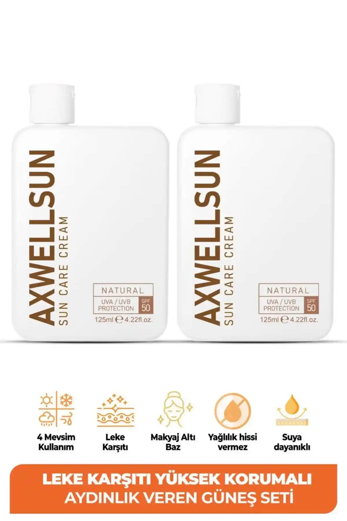 AXWELL 50 SPF+ ve Sun Care Cream Leke Karşıtı Güneş Kremleri Karşılaştırması