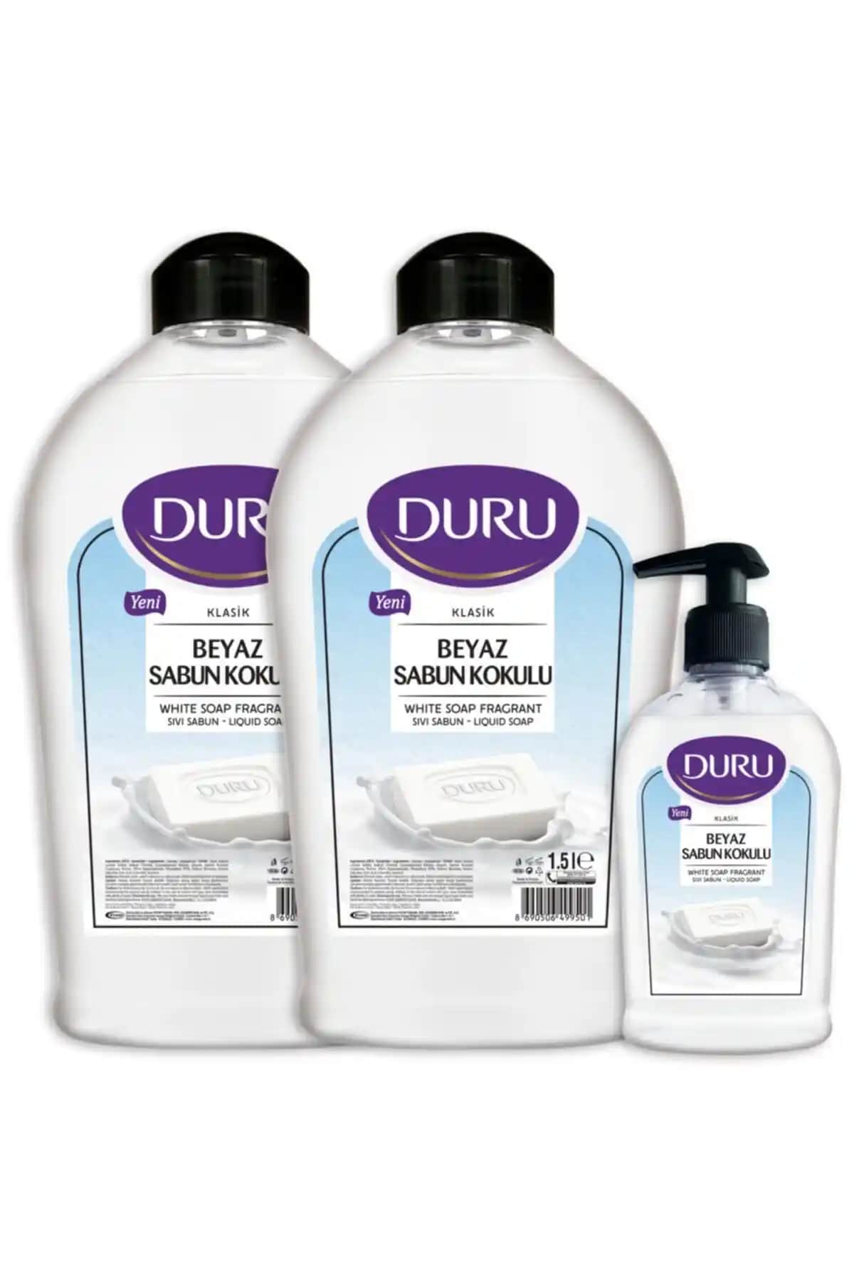 Duru Beyaz Sabun ve Mom's Green Organik Sıvı Sabun Karşılaştırması