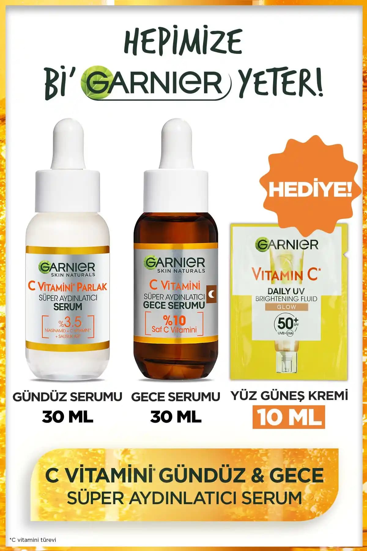 Garnier C Vitamini Parlak Serum Seti ve The Purest Solutions Leke Karşıtı Serum Karşılaştırması