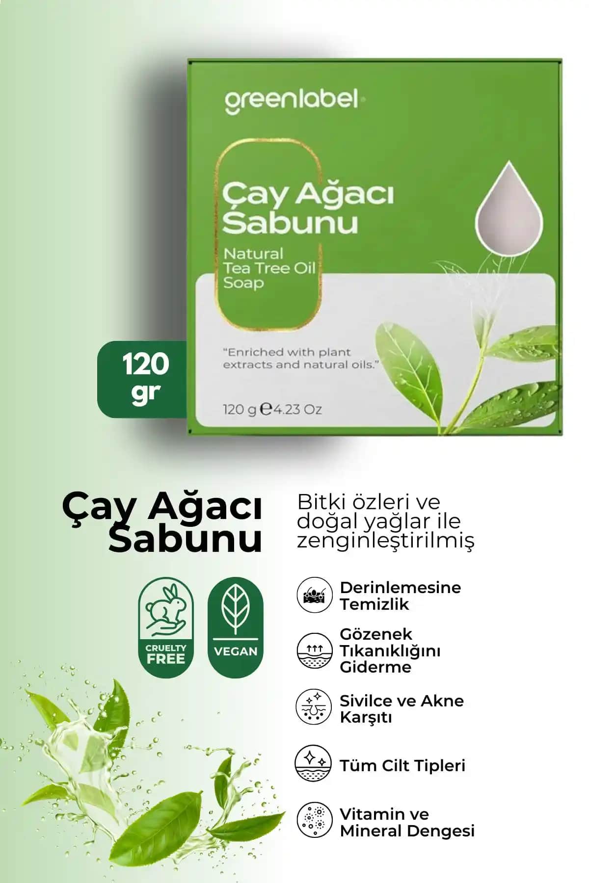 Green Label Çay Ağacı Sabunu ve Organicsun Doğal Akne Sivilce Sabunu Karşılaştırması