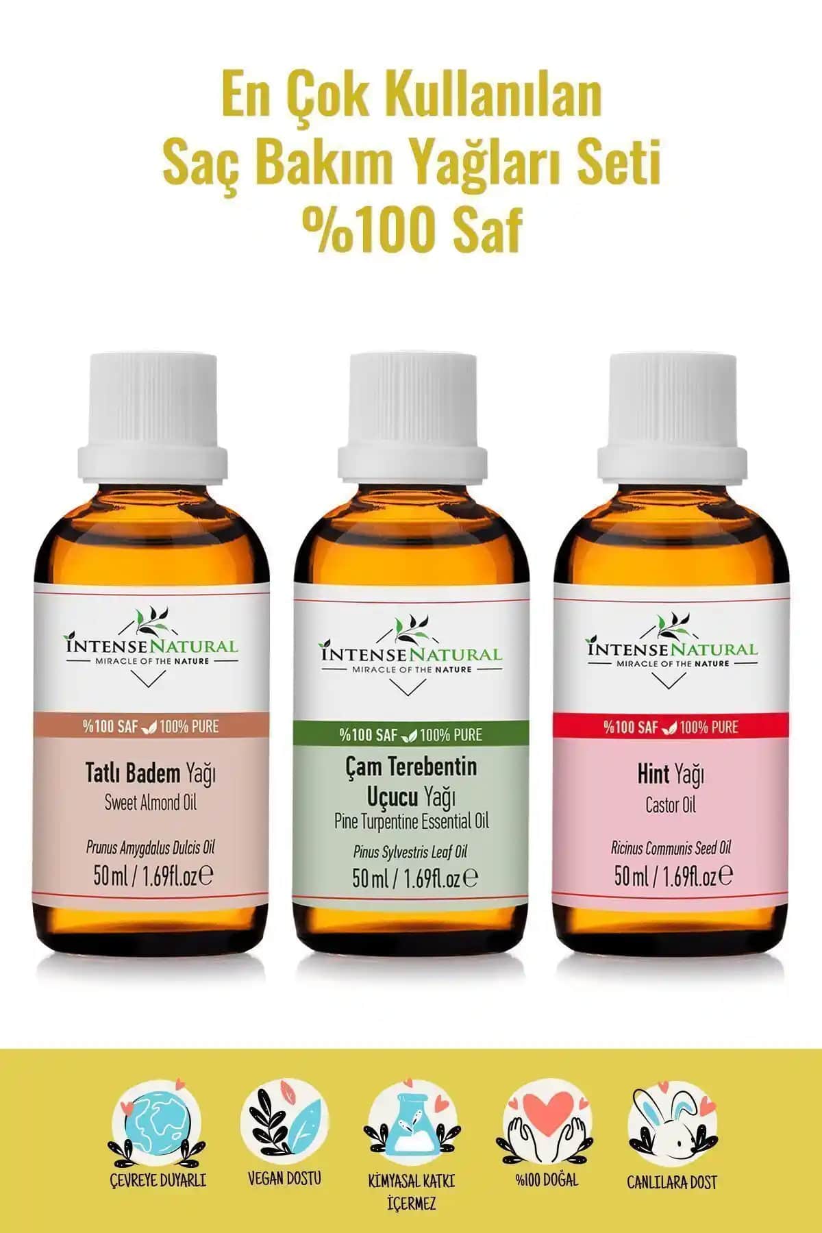 İntense Natural Dökülme Karşıtı Yağ Seti ve Hint Yağı Karşılaştırması